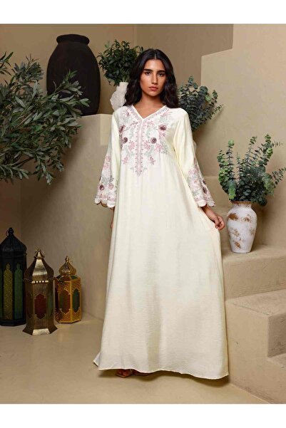 IKKXA Modern Embroidered Jalabiya
