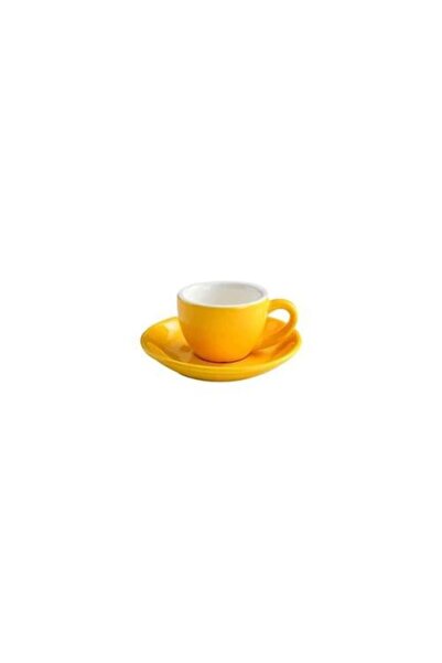 BARISTAR Yellow ceramic cup with a capacity of 150 ml baristar