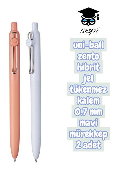 SEYFİKİRTASİYE uni-ball zento hibrit jel tükenmez kalem 0.7 mm mavi mürekkep ...