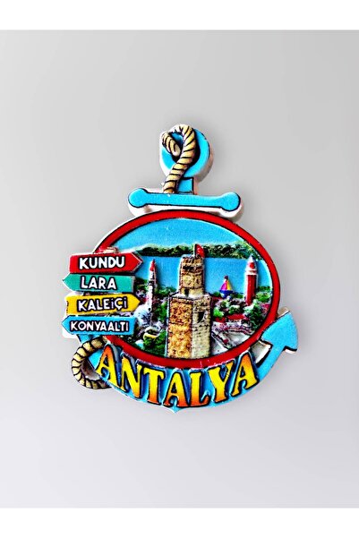 Mundy Antalya Temalı Kabartmalı Polyester Magnet – Kaleiçi Lara Konyaaltı Kun...