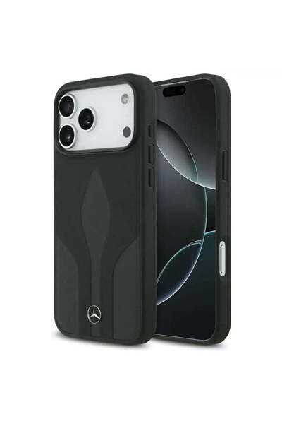 MERCEDES Husă din piele The Move MagSafe pentru iPhone 17 Pro Max - negru