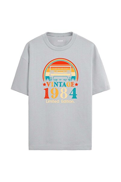 Colermi 1984 Mixtape Round Neck Oversize Vintage T-Shirt
