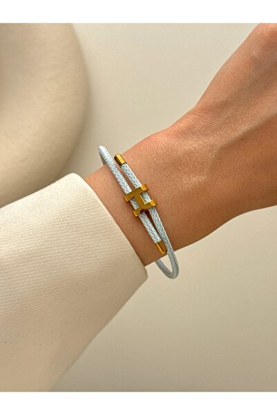 YOUES JEWELRY سوار من الفولاذ للنساء والرجال قابل للتعديل