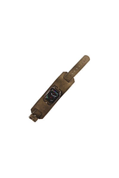 Generic Brand Watch 42mm nl17 leather strap - brown