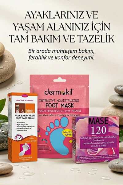 GLONAR AYAK BAKIM KREMİ MASKESİ VE KOKU GİDERİCİ SETİ