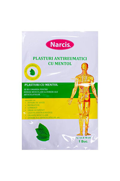 NARCIS Plasturi Antireumatici cu Mentol Narcis, 12 x 18 cm