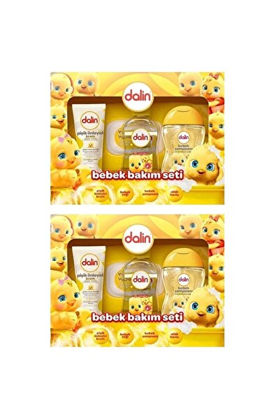 Dalin Bebek Bakım Seti 4 Parça Kutulu Yenidoğan x 2 Set