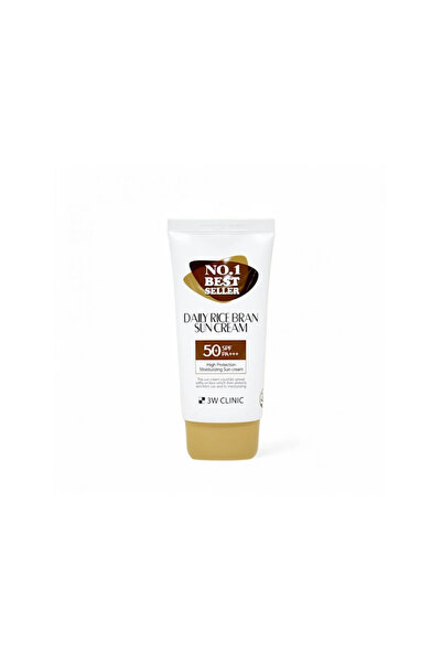 3W CLINIC كريم الشمس المرطب بقشر الأرز 70 مل SPF50+ PA+++ كريم الشمس اليومي ب...
