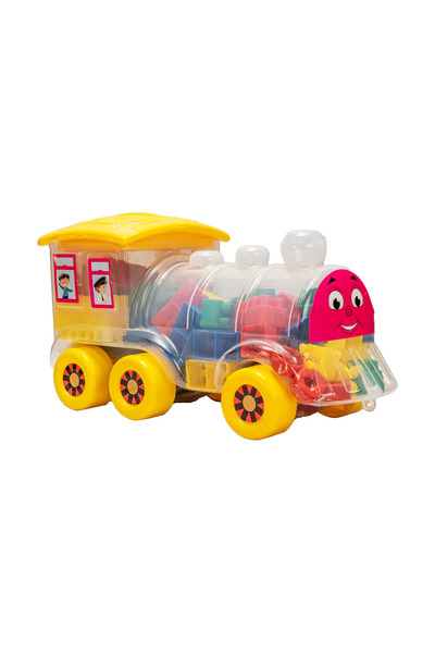 Huby Toys Σετ δομικών τουβλάκια Tommy Άνω-Κάτω για παιδιά με πολύχρωμα κομμάτ...