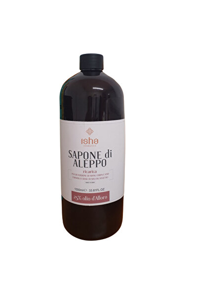 isha Sapun lichid de alep cu 25% ulei de dafin 1000ml