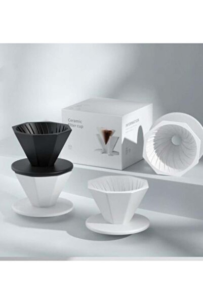 Ramblas V60 Ceramic Pour over Coffee Dripper White