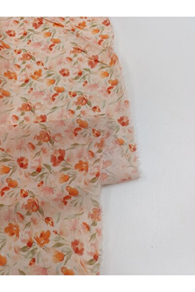 ünsal tekstil DESENLİ İPEK VİSKON KUMAŞ (1 Metre × 1.5 En)