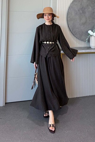 Şulemoda Giyim Verona Skirt Suit Brown