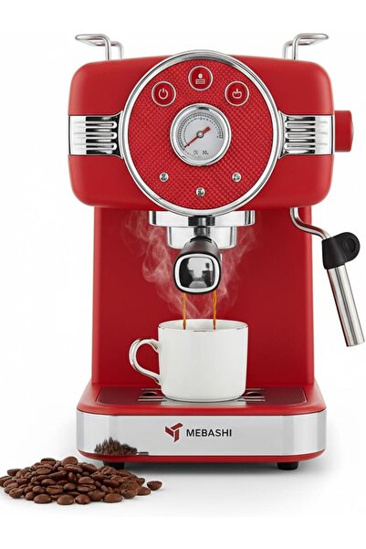 MEBASHI 1.5L Espresso Coffee Machine, 20 Bar Pressure Pump, Detachable Water ...