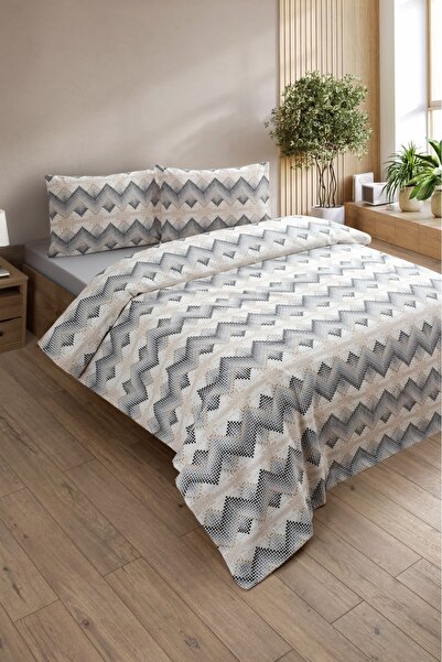 ELY PARKER Set cuvertură de pilota dublă Easy Ironing 160x200, cearșaf elasti...