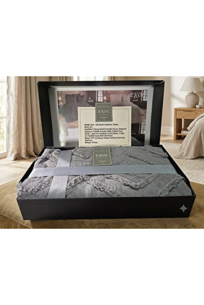 İkonio Double King Size Luxury Pique & Bedspread Set