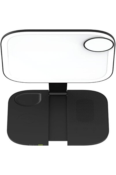Generic Gouii Von Mirror Multifunction, Wireless Charger + Speaker + Lamp, Qu...