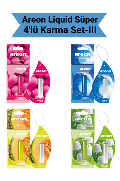 Areon Liquid 5 ml 4'lü Karma Set-3