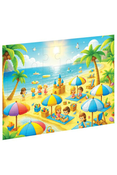 CA Games Ca 3503 Wooden Miniature Beach Puzzle – Explore the Summer Theme in ...