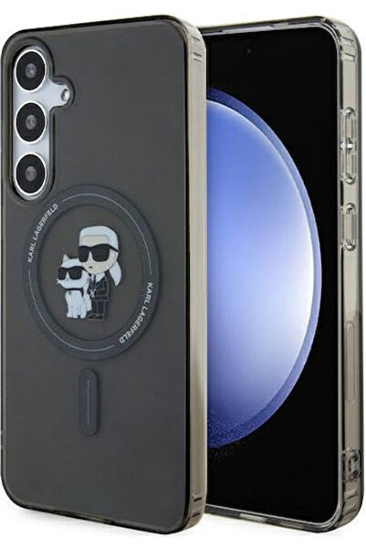Karl Lagerfeld Karl&Choupette Κάλυμμα Πλάτης MagSafe με Γκλίτερ, Πλαστικό / Σ...