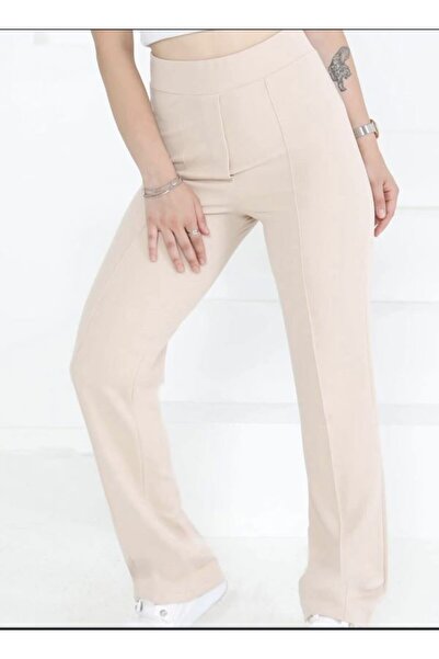 SHİROSA krep pantalone sa uzorkom krep trave