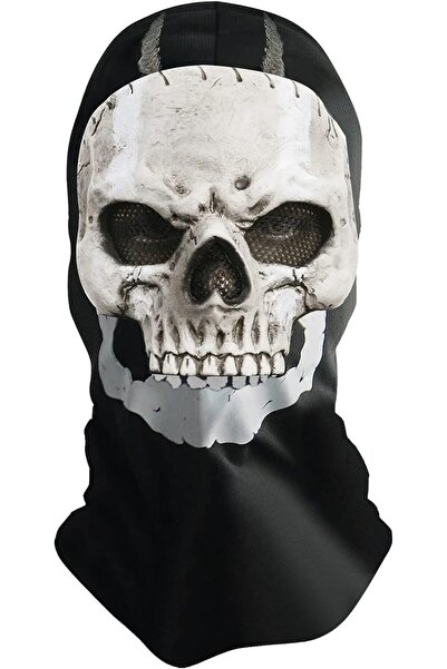 OEM Masca albă Ghostface Craniu Halloween Îngrozitoare din latex Universală
