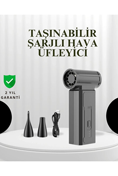 Taşınabilir Şarjlı Güçlü Hava Üfleme Aleti Çok Yönlü Kullanım