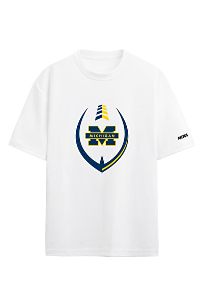 BA Sportswear تي شيرت ميشيغان وولفرينز NCAA للكرة الأمريكية الجامعية باللون ا...