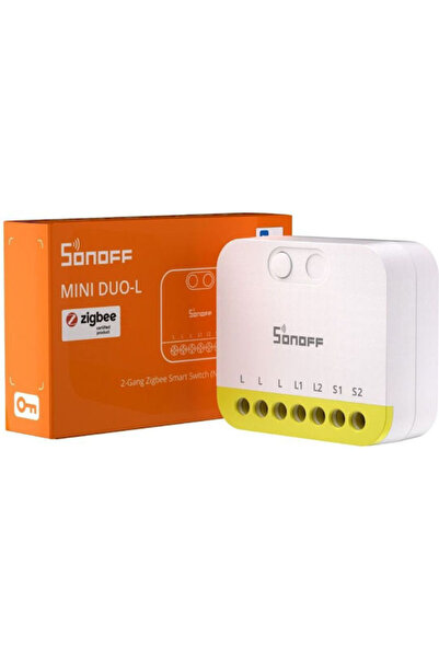 Sonoff MINI Duo-L Έξυπνος Διακόπτης Ροοστάτης 2 Κανάλια ZigBee 12A Χωρίς Ουδέ...
