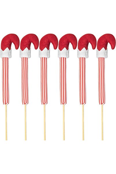 OEM Set de decorațiuni festive pentru brad Sărbători picioare de elf 6 bucăți