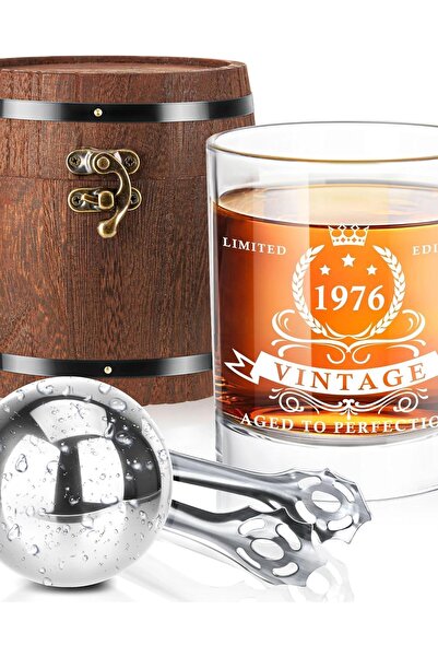 OEM Set Pahar pentru Whisky la 50 de Ani 340 ml Butoi de Lemn Cadou
