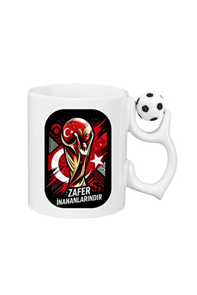 CERCİBAZAAR Red-White Custom Graphic Printed Mug