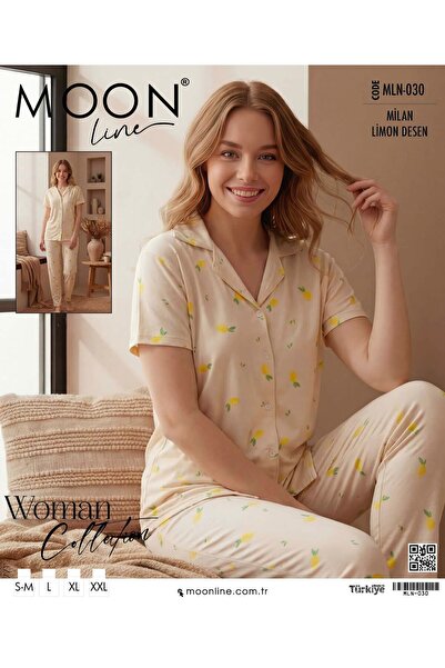 SWATİ pijama takımı kısakol düğmeli