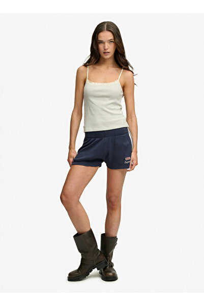 SUPERDRY Lacivert Kadın Şeritli Şort W7110506A