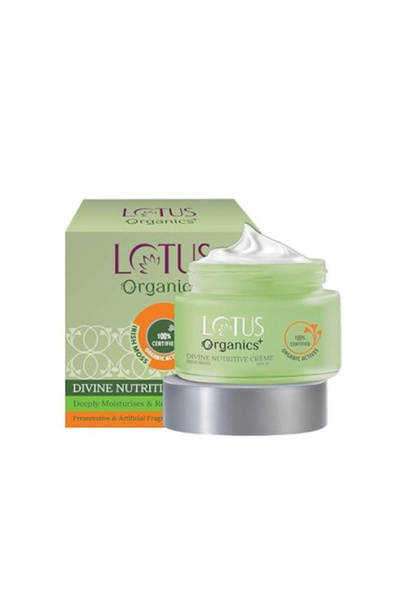 Lotus Organics+ Divine Nutritive Creme 50g, Nourishing Face Cream