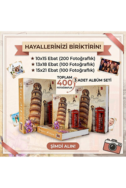 400 fotoğraflık albümler(10x15/13x18/15X21)