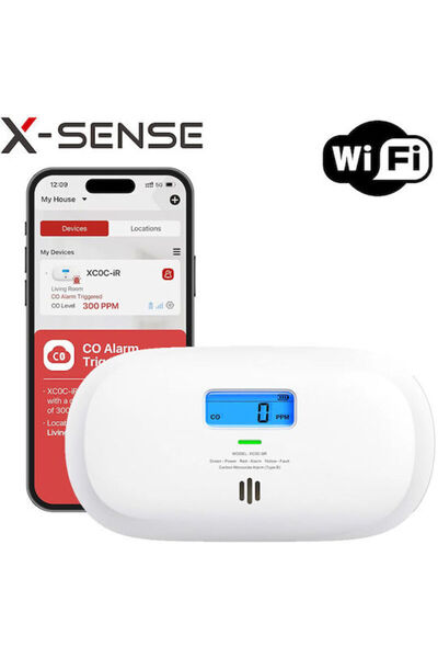 X-Sense XC0C-iR Αυτόνομος Ανιχνευτής Μονοξειδίου του Άνθρακα CO Wi-Fi