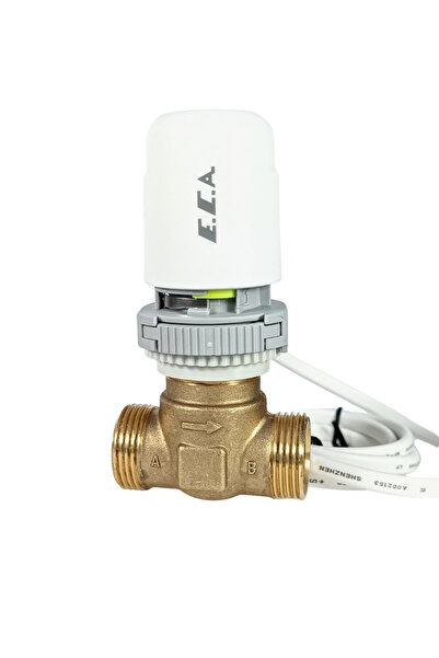 Eca E.C.A 1'' (DN25) 2 Yollu Motorlu Fan Coil Vana Seti (1'' Gövde + Motoru)