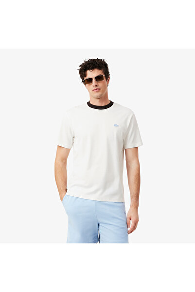 Lacoste Erkek Classic Fit Bisiklet Yaka Beyaz T-Shirt