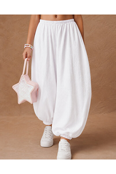 haha Girl's Wrinkled Balloon Pants