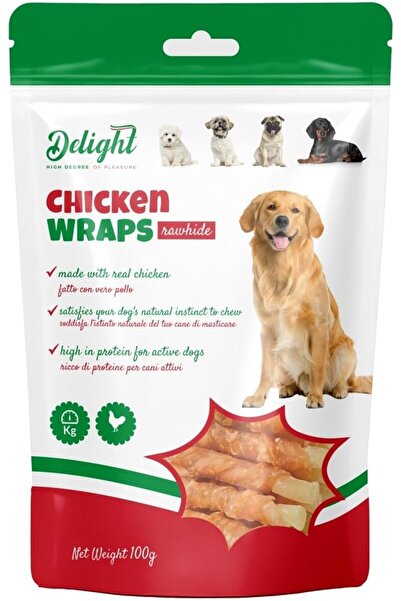 DELIGHT CHICKEN WRAP 100G – Soft and Tasty Food for Dogs