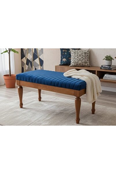 Vivense AVANGART KAYIN TORNA RETRO AYAK BENCH, MAVİ