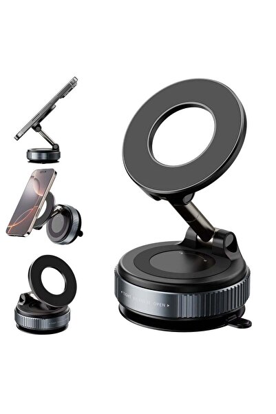 Generic 360° Magnetic Car Phone Holder | Strong Suction Dashboard & Windshiel...