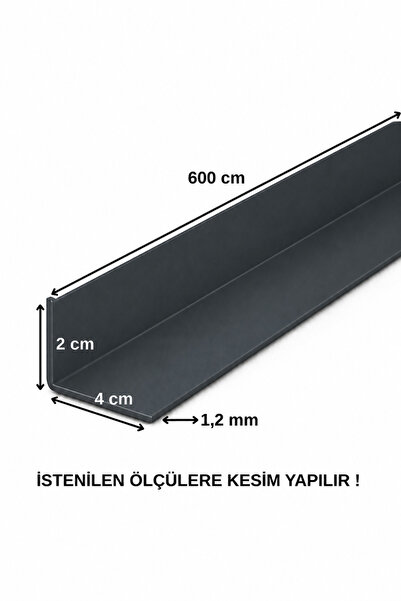 Marka Alüminyum Köşe Profili Alüminyum Köşebent L Profil ANTRASİT GRİ 2 CM X ...