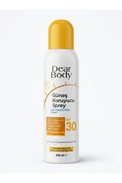 dear body Güneş Koruyucu Sprey Aerosol SPF30 200 ml