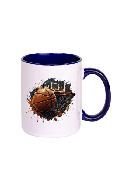 CERCİBAZAAR Basketball Themed Special Design Porcelain Mug – 300 ml Stylish M...