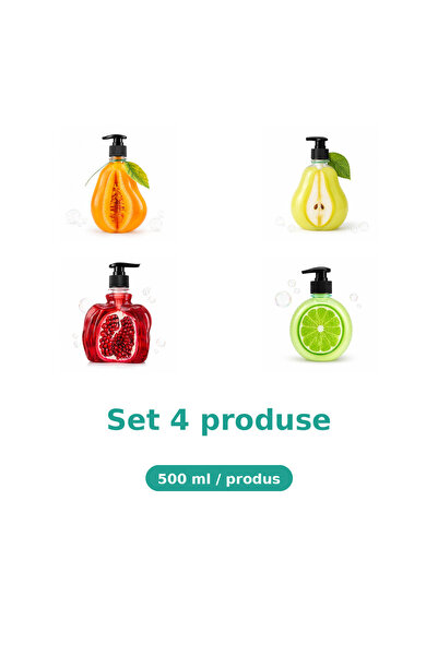 Tasty Set 4 Produse Tasty, Mix Pepene Galben, Pere, Rodie, Lime