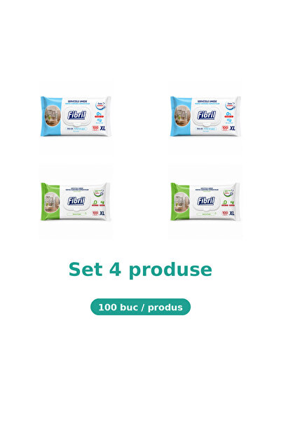 Fibril Комплект от 4 продукта Фибрил, Микс 2x XL син, 2x XL зелен