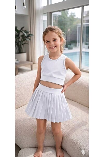 bahar uğurlu Premium Quality Girls' Shorts Swimsuit Skirt Set