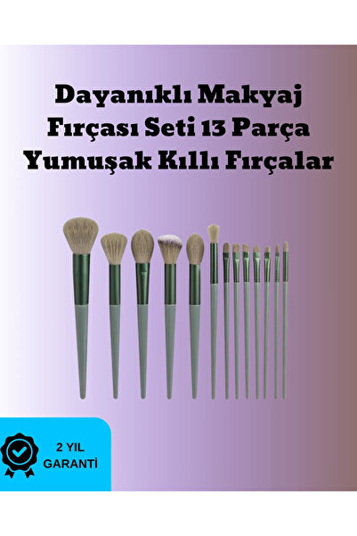 ARMÜZ Strong Holding Soft Bristle Makeup Brush Set for Powder and Cream Produ...